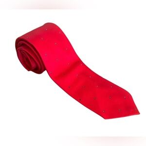Wembley Red Tie with Subtle Dots